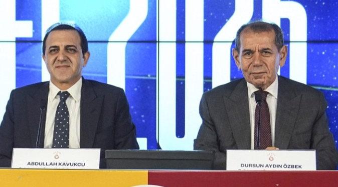 Galatasaray Sportif AŞ Başkanvekili Abdullah Kavukcu ve Galatasaray Spor Kulübü başkanı Dursun Özbek