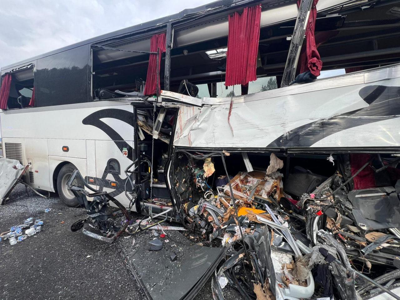 Kaza yerinden görüntüler