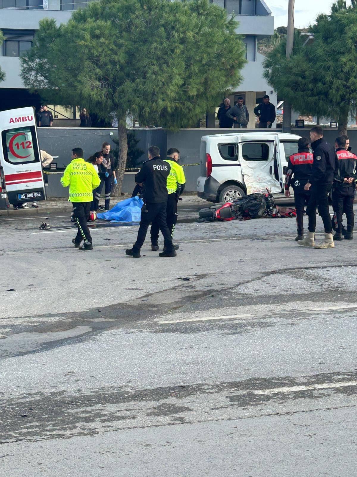 Kaza yerinden görüntü