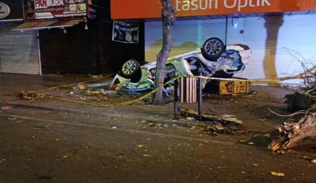 Diyarbakır’da otomobil takla attı: 1 ölü, 1 yaralı