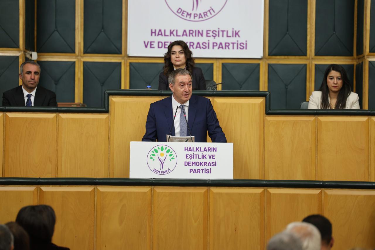 DEM Parti Eş Genel Başkanı Tuncer Bakırhan, partisinin TBMM grup toplantısında açıklamalarda bulundu.