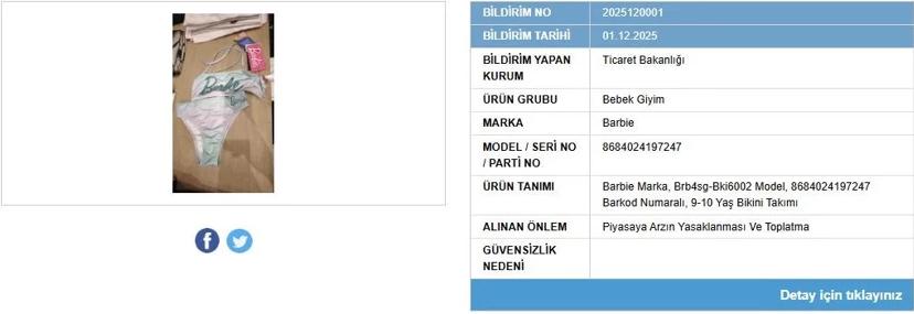 Toplanan Barbie ürünü