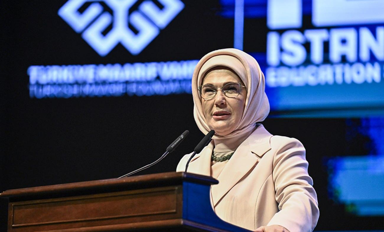 Emine Erdoğan 5. İstanbul Eğitim Zirvesi’nde konuştu! 'En güzel dünya kalemle kurulur'