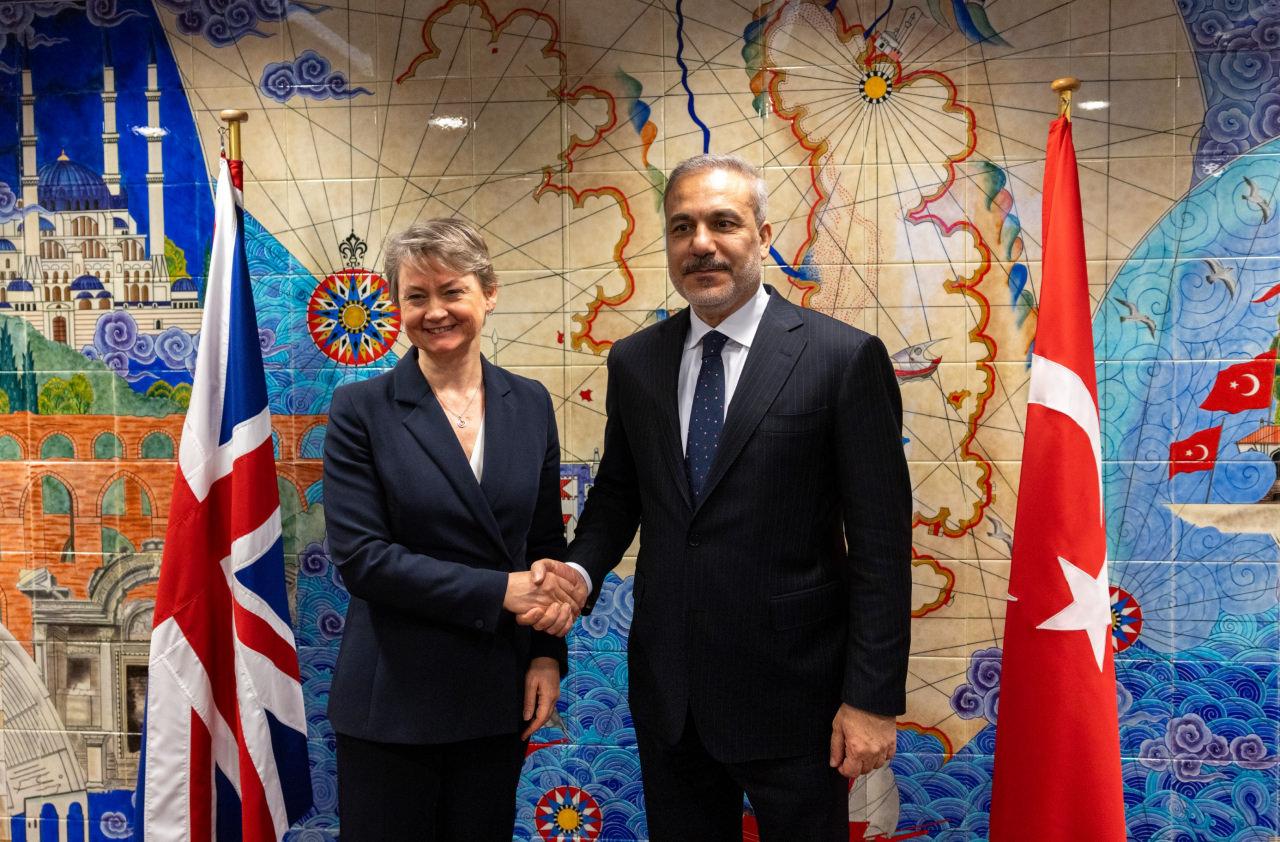 Dışişleri Bakanı Hakan Fidan, İngiltere Dışişleri Bakanı Yvette Cooper ile 