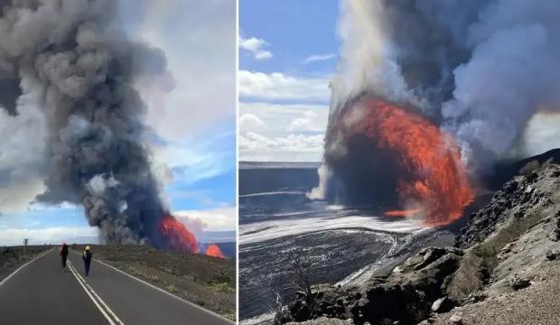 Kilauea Yanardağı yeniden patladı