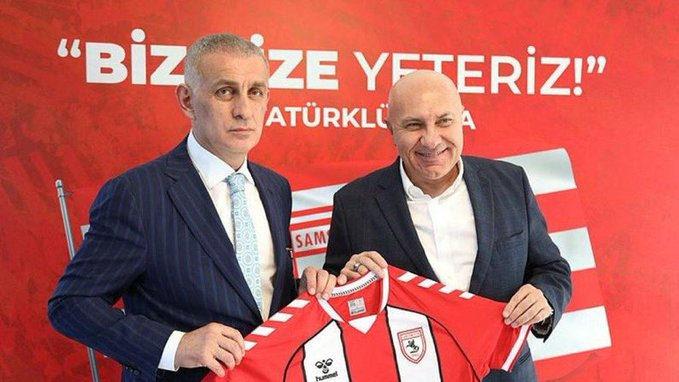 TFF başkanı İbrahim Hacıosmanoğlu ve Samsunspor başkanı Yüksel Yıldırım