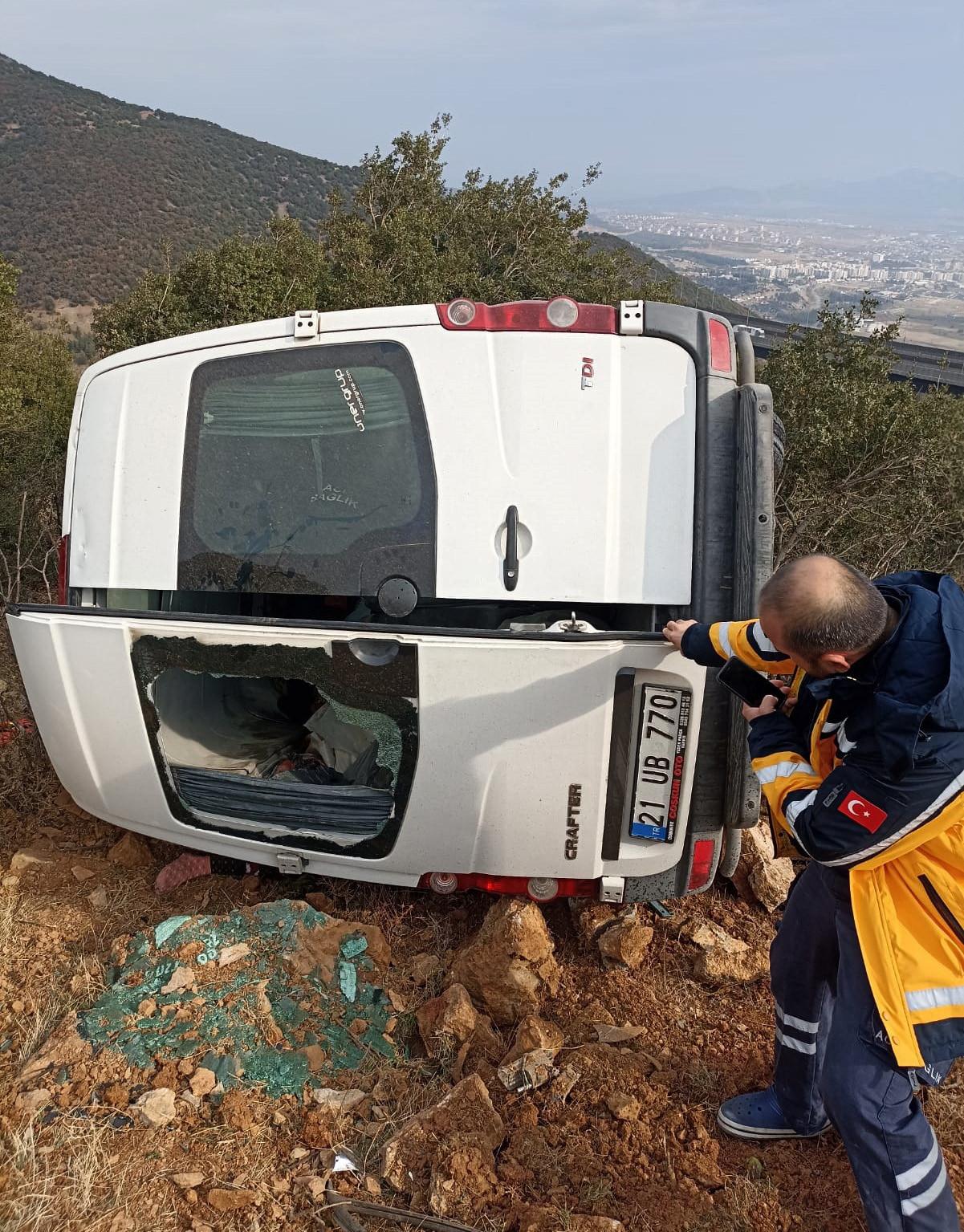 Kaza yerinden görüntüler