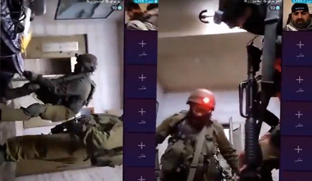 İsrail askerlerinin Filistinli ailenin evine yaptığı alçak baskın TikTok canlı yayınında!