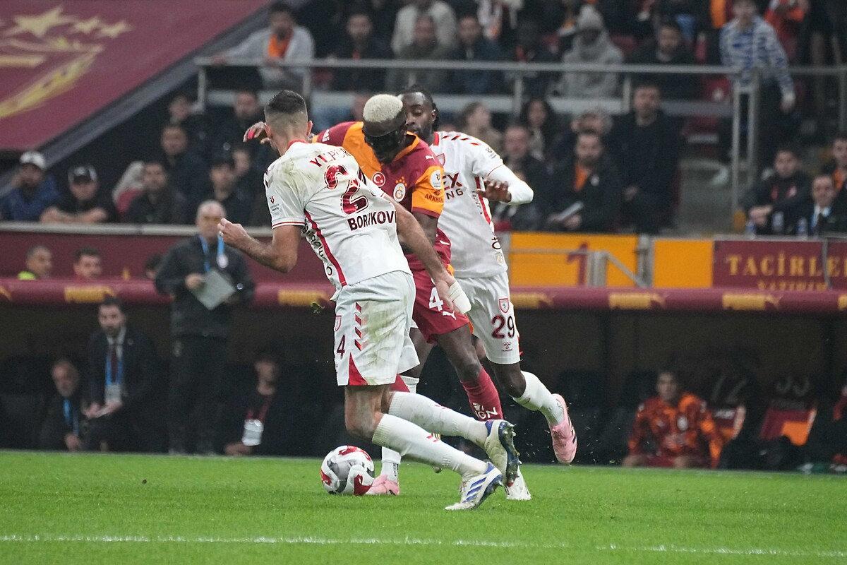 Önceki gün oynanan Galatasaray - Samsunspor maçından bir görüntü.