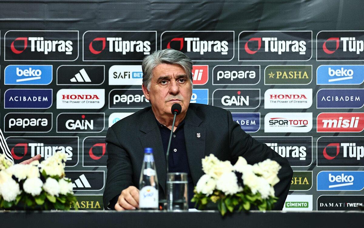 Beşiktaş Başkanı Serdal Adalı bir basın toplantısında muhabirlerin sorularını yanıtlarken, 15 Kasım 2025