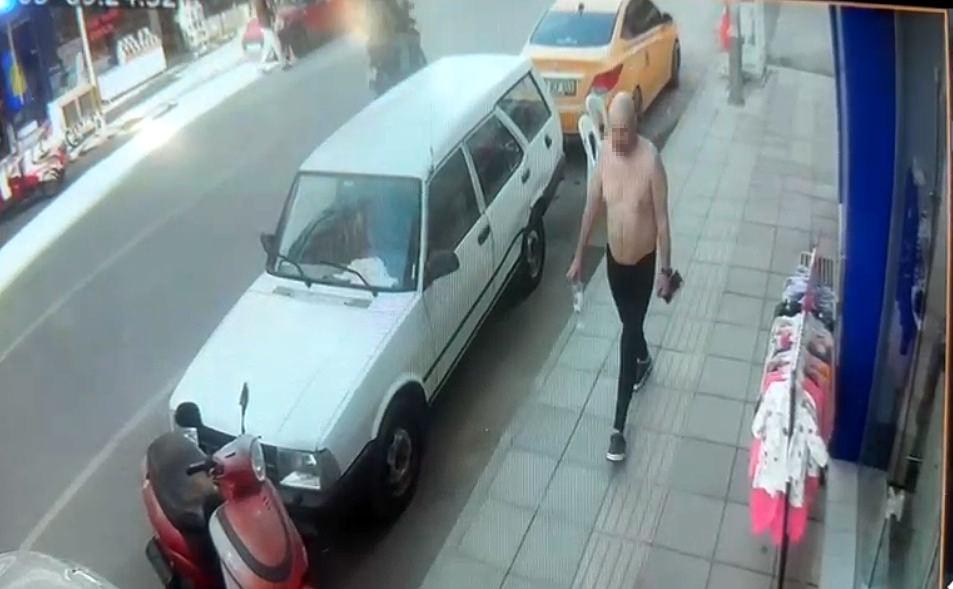 Rusya vatandaşı O.P. sokakta çıplak dolaştı