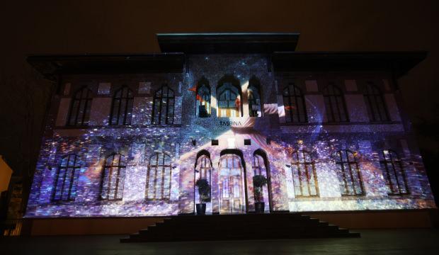Konya Büyükşehir, Taş Bina'da video mapping gösterisi başlattı 
