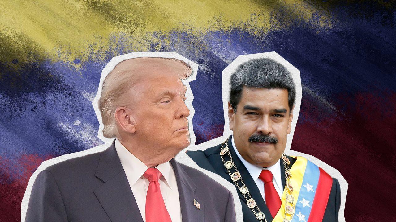 ABD Başkanı Donald Trump ve Venezuela Devlet Başkanı Maduro