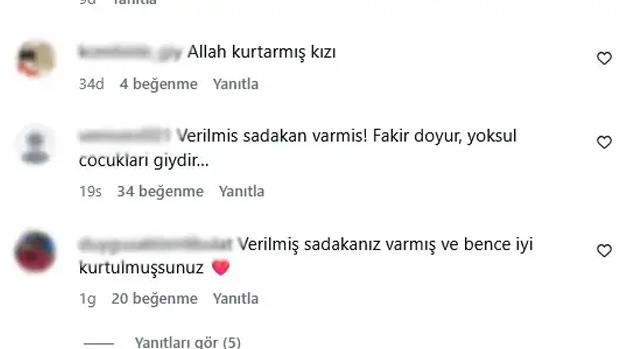Pınar Erbaş'a sosyal medyadan gelen yorumlar