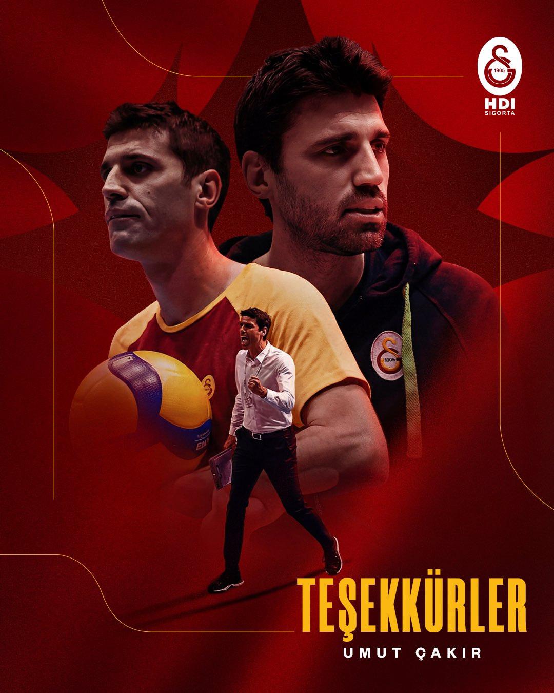 Galatasaray'ın Umut Çakır için hazırladığı veda görseli.