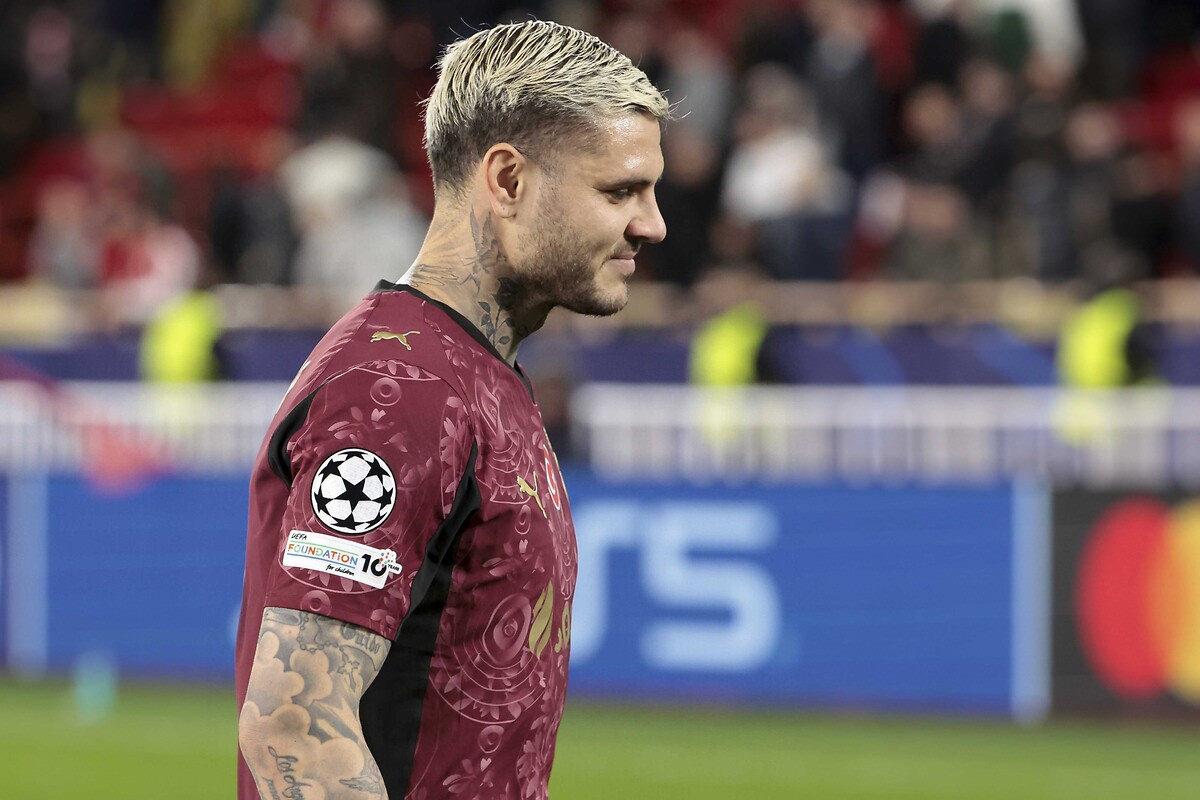 Mauro Icardi, AS Monaco - Galatasaray maçında.