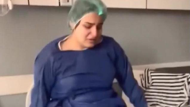 Rojin Elveren'in ameliyat öncesi son hali.