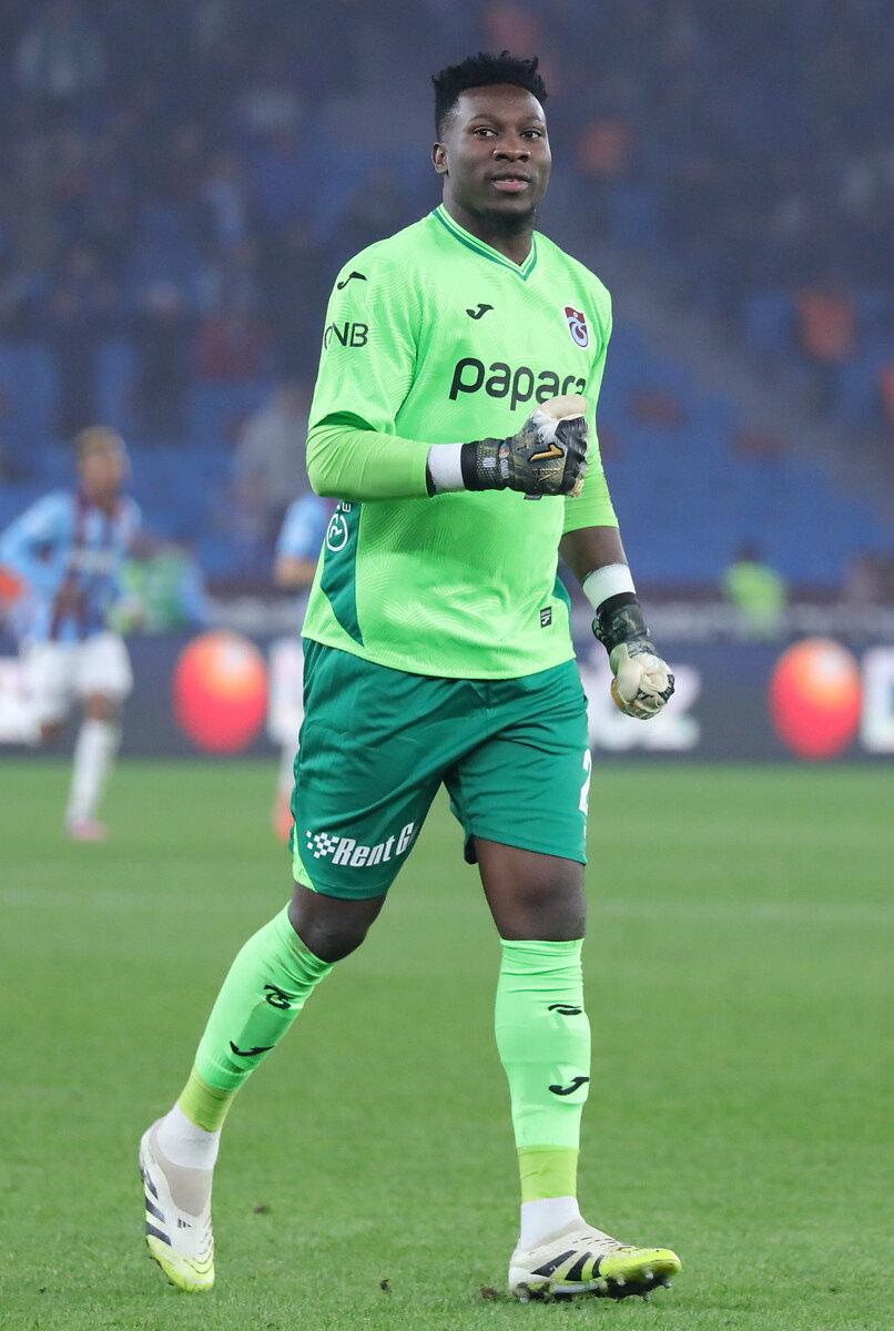 Andre Onana, Trabzonspor ile Konyaspor arasında oynanan Trendyol Süper Lig maçında, 29 Kasım 2025