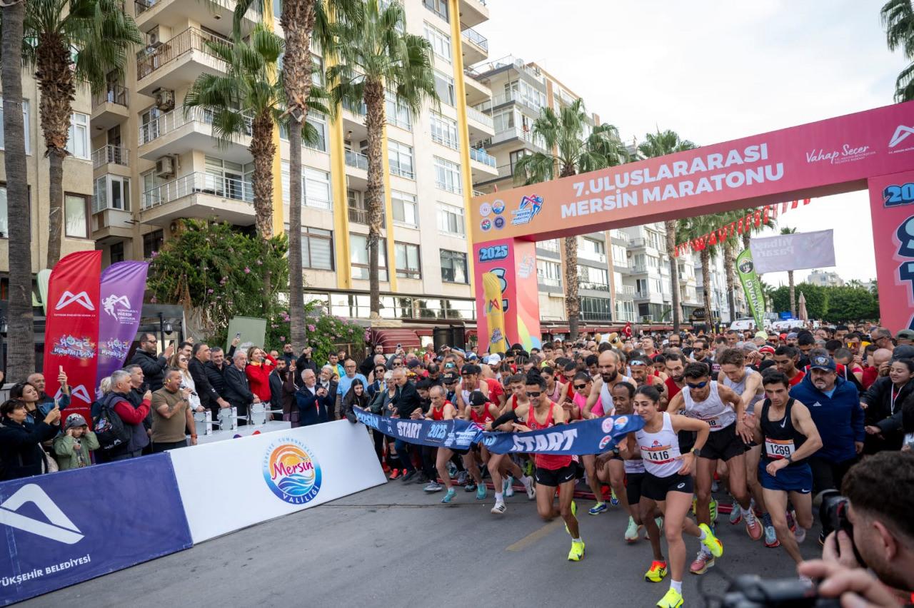 7. Uluslararası Mersin Maratonu'ndan bir görüntü.