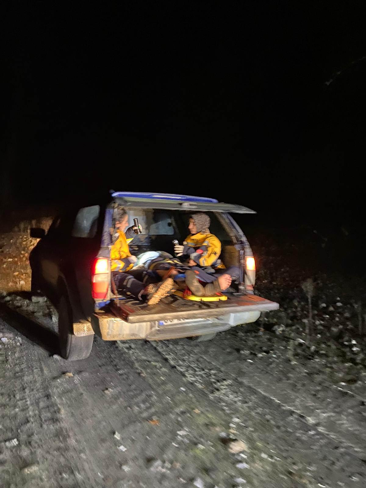 Tahir A. 4 saat sonra sıkıştığı yerden sağ olarak kurtarıldı.