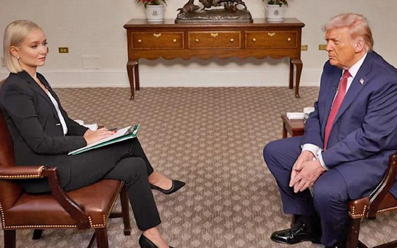 ABD Başkanı Donald Trump, Dasha Burns'un sorularını yanıtlıyor.