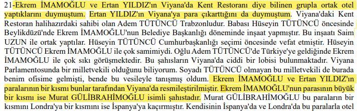 Adem Soytekin'in iddianamedeki Viyana ifadesi