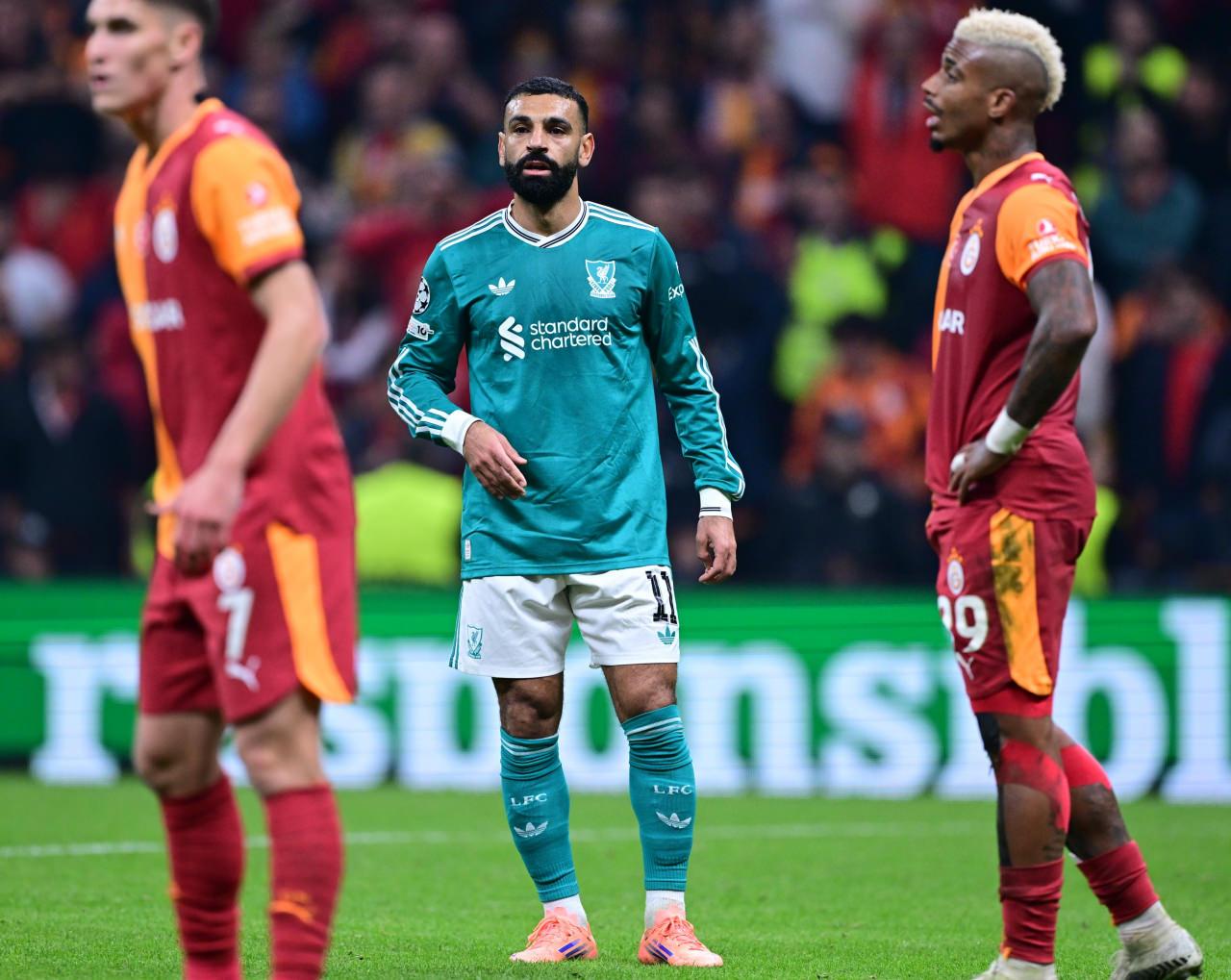Şampiyonlar Ligi'nde bu sezon oynanan Galatasaray - Liverpool karşılaşması. Mohamed Salah