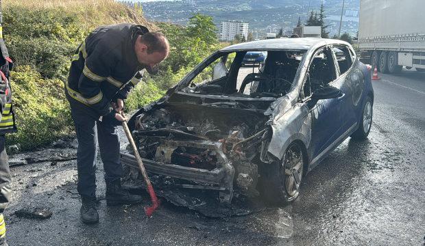 Samsunsporlu Musaba, ölümden döndü! Kullandığı araba alevler içinde kaldı