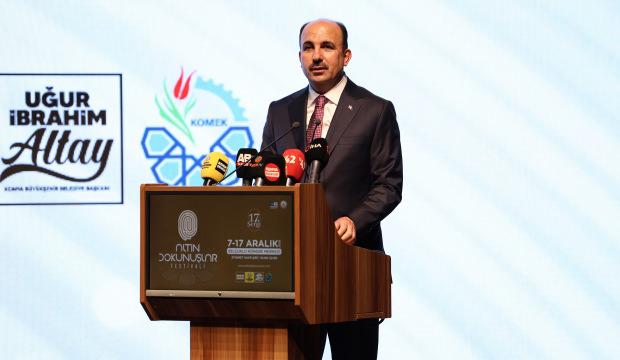 Vali Akın ile Başkan Altay, 17. Altın Dokunuşlar Festivali ve Gazze kermesini açtı