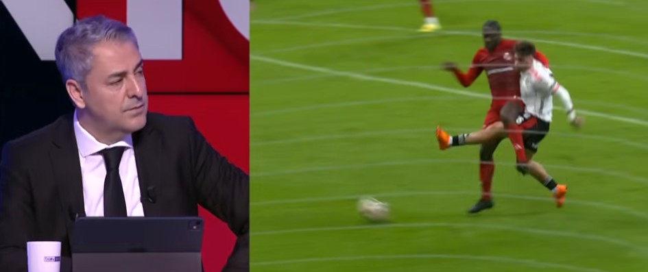 Bülent Yıldırım, Jota Silva'nın yerde kaldığı pozisyonu yayıncı kuruluş beIN SPORTS'ta değerlendirdi. (Görüntü beIN SPORTS'tan alındı)