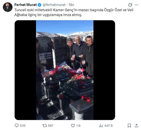 Söz konusu görüntüler, gazeteci Ferhat Murat tarafından X üzerinden paylaşıldı. Görüntülerde sesin kapatıldığı görüldü. Bu yüzden haberdeki videoda ses bulunmamaktadır.