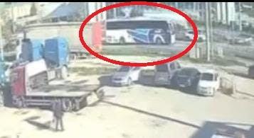 Kaza anından görüntü