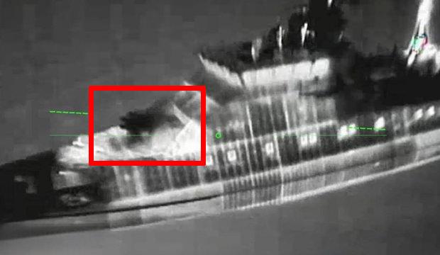 Ukrayna Rus gemisini, Rusya Ukrayna limanını vurdu