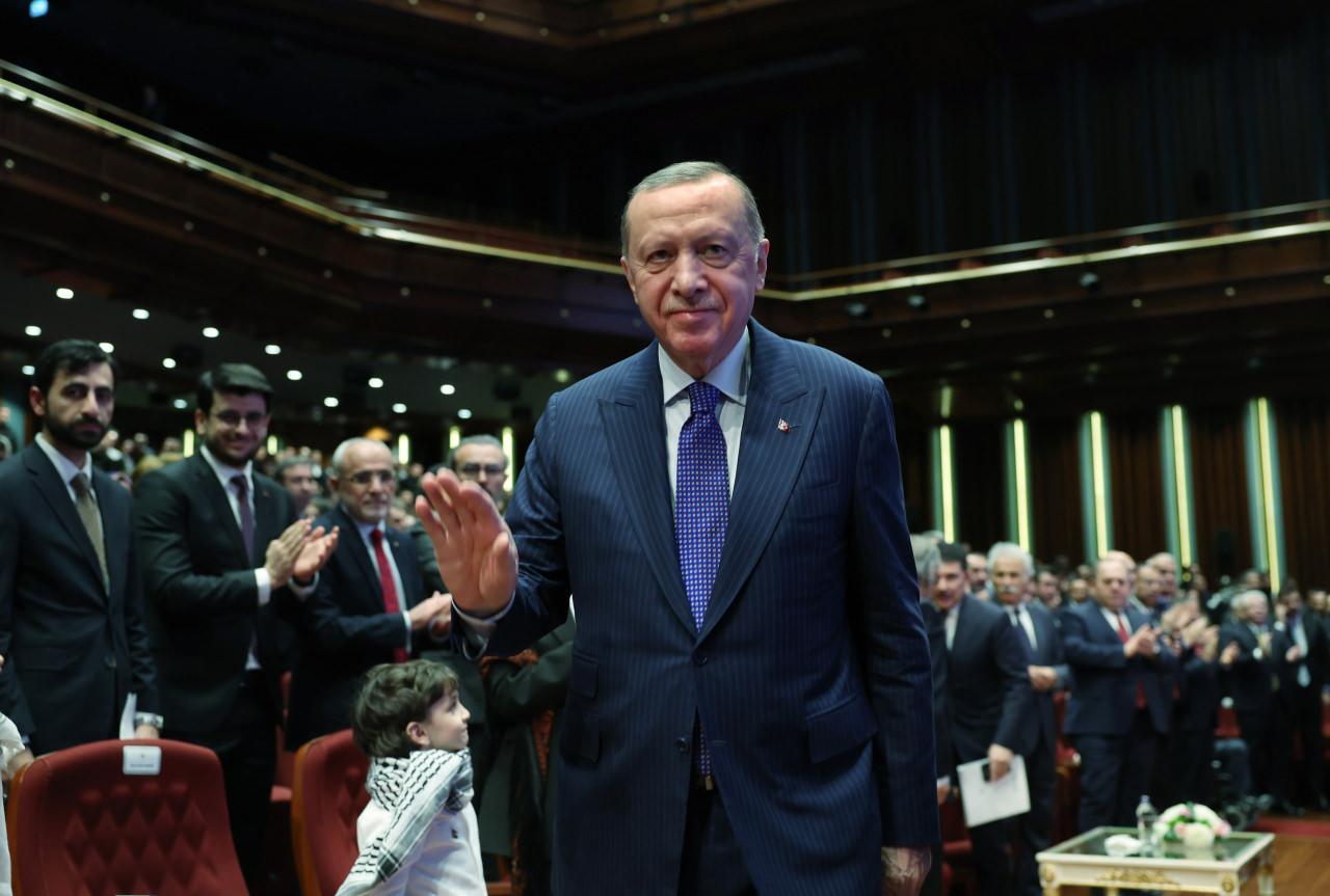 Cumhurbaşkanı Erdoğan, Cumhurbaşkanlığı Kültür Sanat Büyük Ödülleri Töreni'nde.