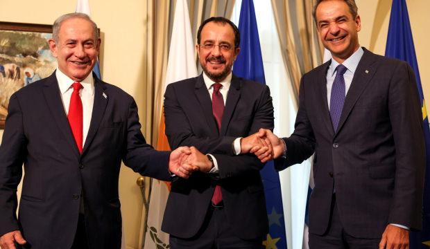 İsrail Yunanistan ve GKRY'den Doğu Akdeniz hamlesi! Ortak askeri g&uuml;&ccedil; iddiası