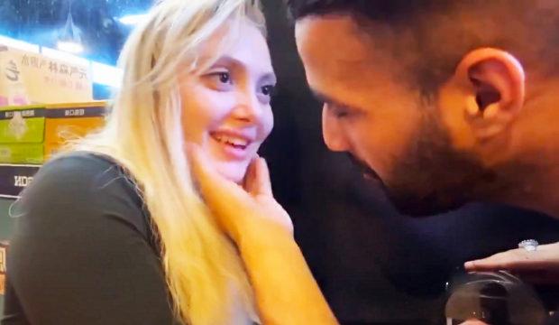 &Uuml;nl&uuml; fenomene canlı yayında taciz girişimi