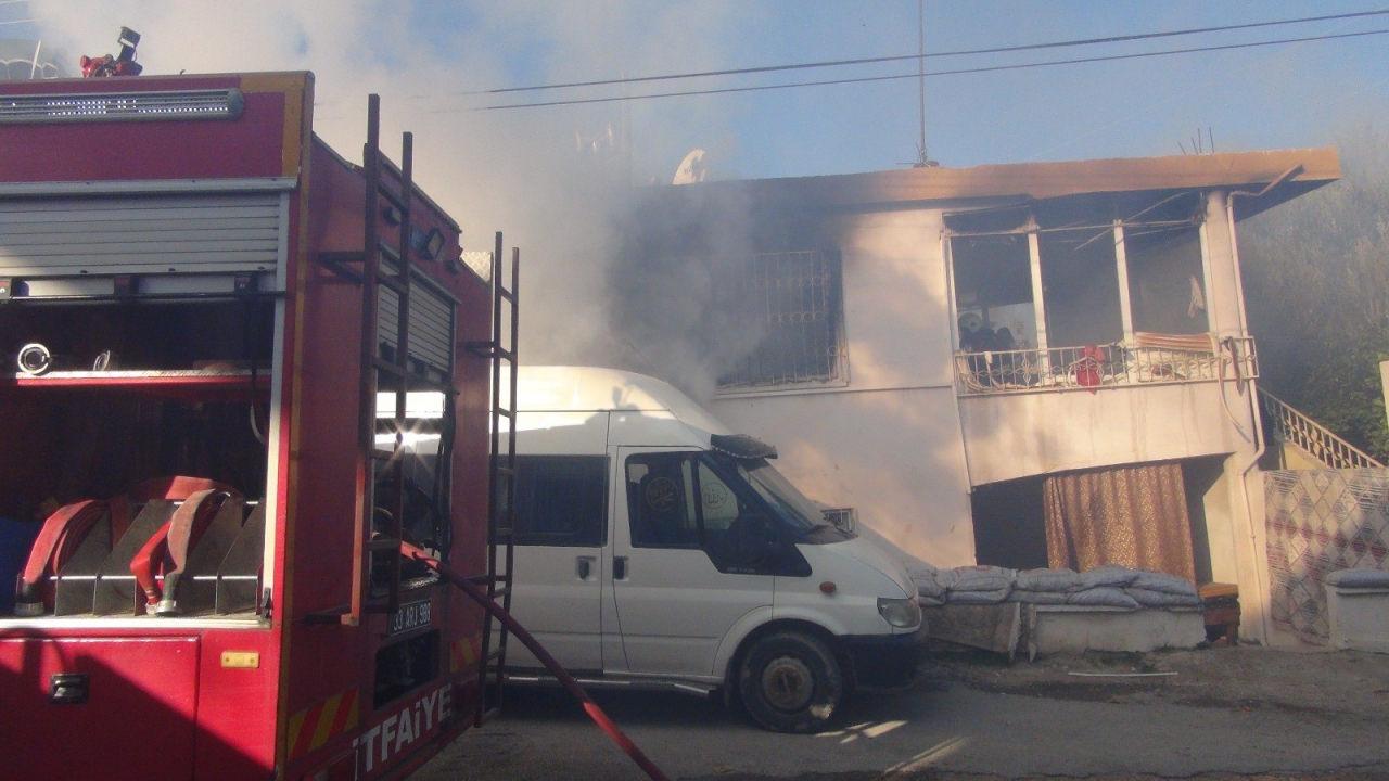 Yangın yerinden görüntüler