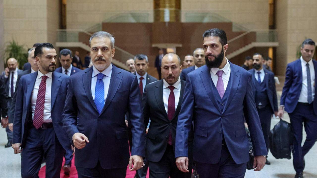 Dışişleri Bakanı Hakan Fidan ve Suriye Cumhurbaşkanı Şara