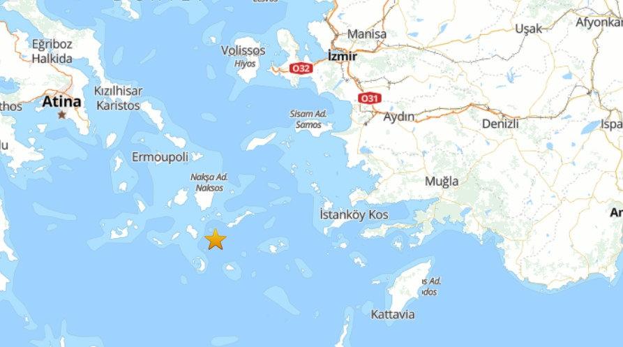 Adalar Denizi'nde deprem.