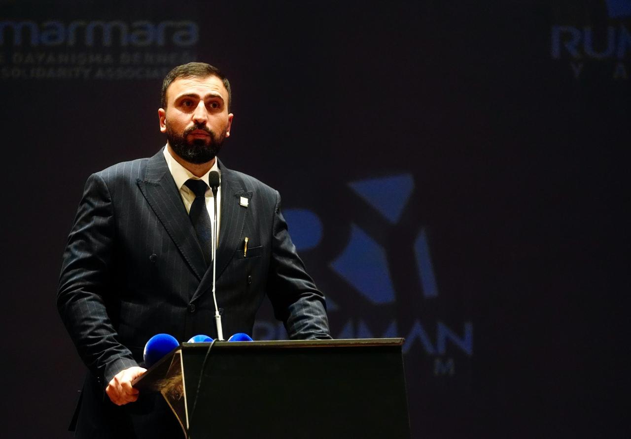 Mavi Marmara Özgürlük ve Dayanışma Derneği Genel Başkanı Beheşti İsmail Songür, konuşma yaptı