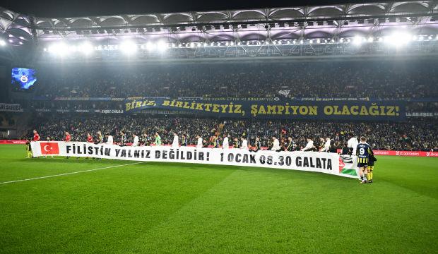 Fenerbah&ccedil;e ve Beşiktaş'tan Filistin i&ccedil;in Galata K&ouml;pr&uuml;s&uuml; &ccedil;ağrısı!