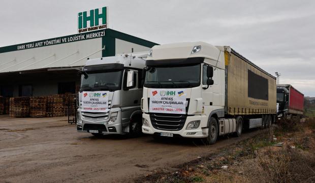 İHH savaş mağduru Ukraynalılara 4 tır yardım g&ouml;nderiyor