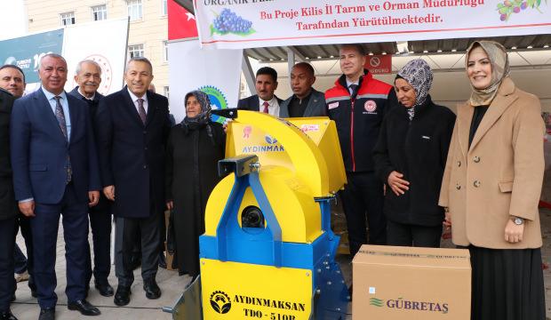 Kilis'te &ccedil;ift&ccedil;ilere makine ve ekipman desteği