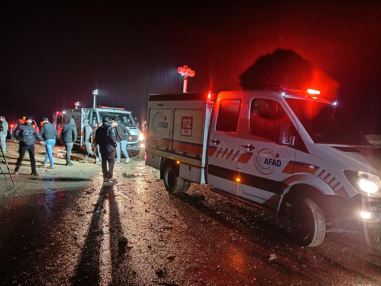 Uçak kazasından görüntüler