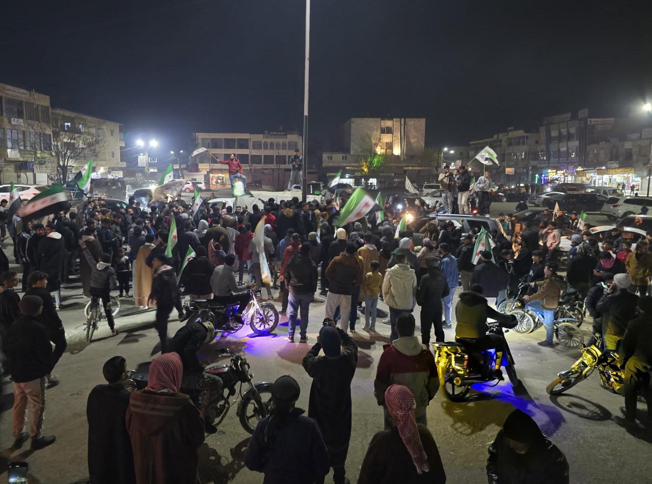 Suriye'nin Münbiç ilçesinde terör örgütü PKK/YPG’nin saldırıları protesto edildi.
