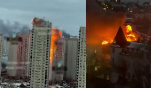 Ukrayna: Kiev'e Rus saldırıları d&uuml;zenlendi