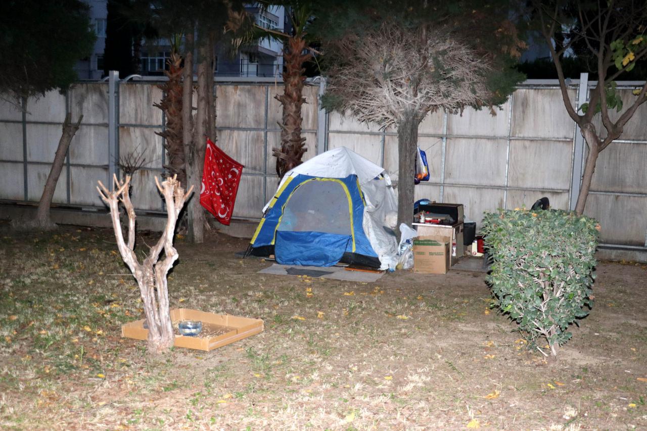  Necdet Tilif'in kaldığı çadır.