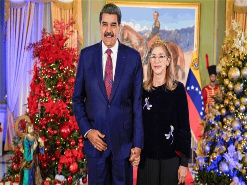 Venezuela Devlet Başkanı Nicolas Maduro ve eşi Cilia Flores