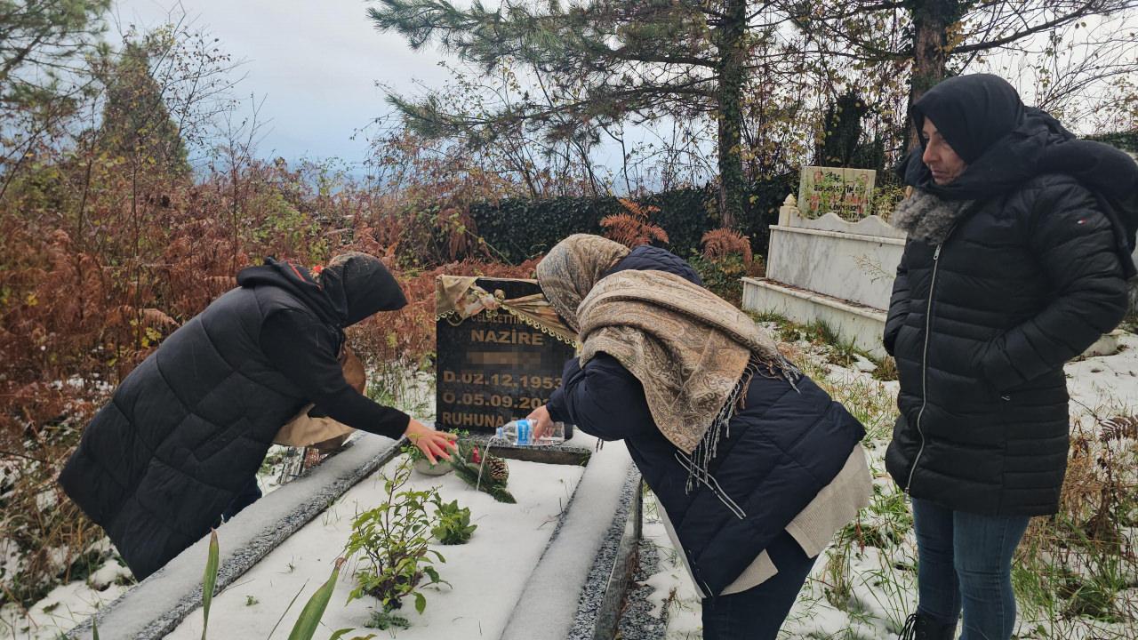 kardeşlerin mezar ziyareti