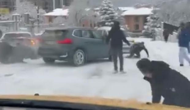 Bursa'da korku dolu anlar: Kayan ara&ccedil; vatandaşların arasına daldı